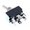 Intrerupator basculant, (ON)-OFF-(ON), 21A, 14VDC, 6 pini, DPDT, TB1-2G-DC-1, SWITCH COMPONENTS