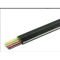 Cablu telefonic, 4 fire, negru, plat, TEL-C4100F/BK