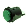 Push-buton, rotund verde, OFF-(ON), 16A, 4 pini, DPST-NO, orificiu montare Ø25mm, MP005733
