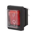 Comutator basculant, ON-OFF, 20A, 4 pini, rosu, DPST, orificiu montare 30x22.1mm, MP004423GNF,