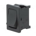Comutator basculant, ON-OFF, 16A, negru, 2 pini, SPST, orificiu montare 19.4x13mm, MP004574