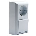PRIZĂ DE REŢEA ŞI ÎNTRERUPĂTOR, MONTAJ APARENT, 16A, IP20, 0314H,