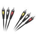 Cablu audio 3x RCA tata - 3x RCA tata, 3m, CABLE-521A/3
