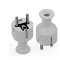 Stecher rotund, AC, 16A, Schuko, iesire dreapta, alb, WT-40, ELPL-WT-40/WE-PTL