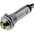 Lampa semnalizare, 24V, LED, 8mm, convex, galben, IND8-24Y-A