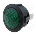 Lampa semnalizare led, verde, 24VDC, orificiu montaj 20mm, R9-92L-02-G
