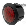 Lampa semnalizare 24VDC, led rosu, orificiu montare 20mm, R9-92L-02-R