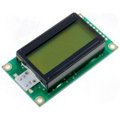 LCD display, 8x2, 58x32x13,5mm. gray/white, RC0802A-FHW-ESX, RAYSTAR