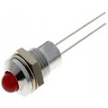 Lampa semnalizare, LED rosu, orificiu montare 8.2mm, fara rezistor, SMQS080
