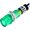 Lampa panou, neon verde, 230VAC, 7,5x32.8mm, orificiu de montaj 7,5 mm, NI-2GN