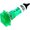 Lampa neon verde, 230VAC, 12x16mm, orificiu de montaj 10mm, NSL-G