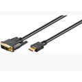 Cablu HDMI/DVI-D, HDMI tata, DVI-D (18+1), tata, cu contacte aurite, 5m, CABLE-551/5