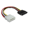 Cablu SATA, adaptor, Molex tata 5 pini, SATA tata 15 pini, calculator; 0.12m, SATA-PS-15