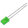 Led 2x5mm, dreptunghiular, verde, 2.1-2.8V, LL-254GD