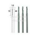 Set burghie tungsten-vanadiu, 1.6mm, 3 buc, 28858