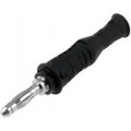 Conector banana 4mm, cu filet, 36A, negru, 1069-PRO-SW