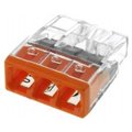 Conector rapid 3 pini, 24A, 450V, 0.5-2.5mm, 2273-203, WAGO