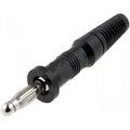 Conector banana, 4mm, 10A, negru, BC-020/B