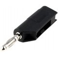 Mufa banana, negru, 10A, 60VDC, terminal cu surub, BC-027/B