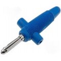 Conector banana 30A, cu soclu albastru, BUELA300KBL