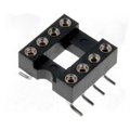 Soclu circuit integrat, 8 pini, RM2.54mm, smd, GOLD8P-SMD