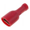 Conector plat, papuc, izolat, 4.8mm, rosu, 0.5-1mm2, ST-013/R