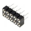 Siruri pini; mamă; PIN: 10; contacte întoarse; drept; 2,54mm, ZL304-2X5P
