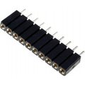 Soclu; şiruri pini; mamă; PIN: 10; drept; 2,54mm, ZL307-1X10