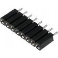 Soclu; şiruri pini; mamă; PIN: 8;  drept; 2,54mm, ZL307-1X8