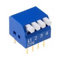 Intrerupator, 4 POZITII, DIP-SWITCH, ON-OFF, DP-04