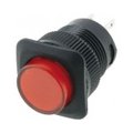 Push buton, rosu, OFF-(ON), SPST-NO, orificiu montare Ø16mm, R13508A05BR