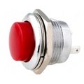 Push-buton, rotund rosu, OFF-(ON), 3A, SPST, orificiu montare Ø16mm, PS507MA-R