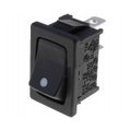 Comutator basculant; (ON)-OFF, 10A, 2 pini, SPST, orificiu montare 19.4x13mm, RS1366FBB1