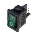 Comutator basculant; ON-OFF, 6A, 4 pini, DPST, orificiu montare 19.4x13mm, ILUMINAT, RS1373CBG2N2