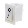 Comutator basculant, ON-OFF, 3A, 2 pini, SPST, orificiu montare 19.2x13mm, RSM101A2C3WH