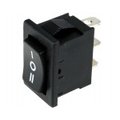 Comutator basculant, (ON)-OFF-(ON), 6A, 3 pini, SP3T, orificiu montare 19.2x13mm, RSM1232C0BK