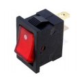 Comutator basculant, ON-OFF, 3A, 3 pini, SPST, orificiu montare 19.2x13mm, ILUMINAT, RSSM101A2C2RD