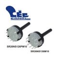 Comutator rotativ, monopolar, 12 poz, orificiu montare Ø26mm, SR26NS1112M10