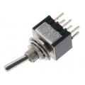 Intrerupator basculant; ON-ON, 3A, 6 pini, DPDT, orificiu montare 6mm, TSM202A2