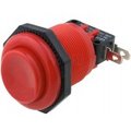 Push buton, rotund, rosu, ON-(ON), 10A, 2 pini, SPDT, orificiu montare Ø28.6mm, VAQ-7R-15-1C2-R
