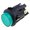 Push buton, bistabil verde; ON-OFF, 16A, 4 pini, DPST-NO, orificiu montare Ø25 mm, C7053AFNAB, BULGIN
