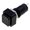 Intrerupator miniatura, patrat, negru, monostabil, OFF-(ON), 3A, orificiu montare 12mm, PS-06/B