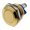 Buton antivandal, OFF-(ON), 19mm, IP65, auriu, SPST-NO, M19, orificiu montare Ø19mm, V19-10-G