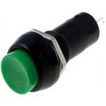 Push-buton, monostabil, rotund, verde, OFF-(ON), orificiu montare Ø12mm, PS11BGN