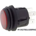 Intrerupator etans, DPST, ON-OFF, 6A, rosu, orificiu de montare 20.2mm, R13527B2L02BRN2