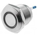 Buton antivandal, OFF-(ON), 16mm, galben, 12V, IP65, SPST-NO, M16, orificiu montare Ø16mm, V16-10R-12Y-S