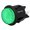 Intrerupator push, verde, OFF-ON, 20A, 4 pini, DPST, orificiu montare Ø25mm, R13541BL01BGN2