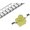 LED SMD, 2,2x2,2mm, galben, KM-27YD-09