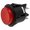 Intrerupator push bistabil, rosu, OFF-ON, DPST-NO, 20A, 4 pini, iluminat led, orificiu montare Ø25mm, R13541BL01BRL1