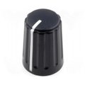 Buton plastic potentiometru, Negru, 6mm, GW13B